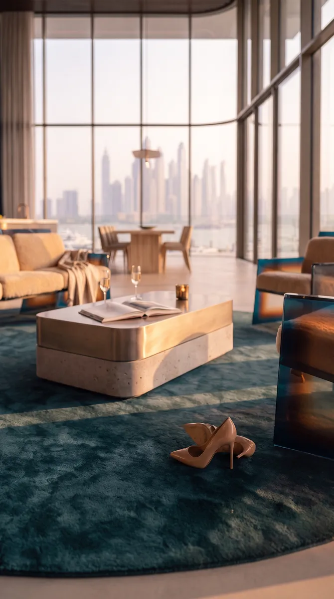 Samar Residences, her heels left on the teal rug of the living room